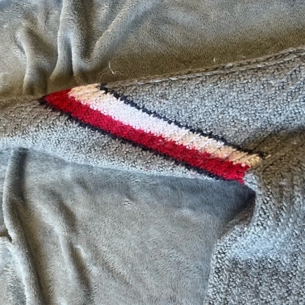 Tommy Hilfger Womens Small Chunky Knit Warm Grey Sweater Crew Neck